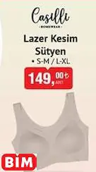 LAZER KESİM SÜTYEN